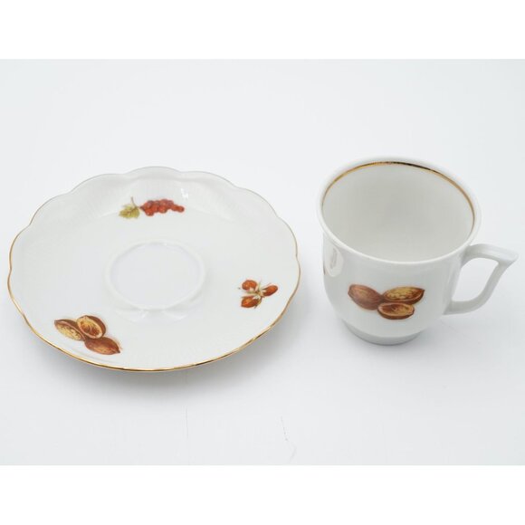 Vintage Bavaria Johann Seltmann Vohenstrauss Cup and Saucer Fruit and Nut - Picture 2 of 4
